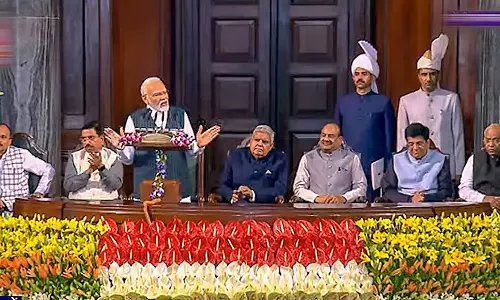 വികസിത രാജ്യത്തിലേക്കുള്ള യാത്ര ഇന്ന് ആരംഭിക്കുകയാണെന്ന് പ്രധാനമന്ത്രി; പഴയ മന്ദിരം ഇനി സംവിധാന്‍ സദന്‍