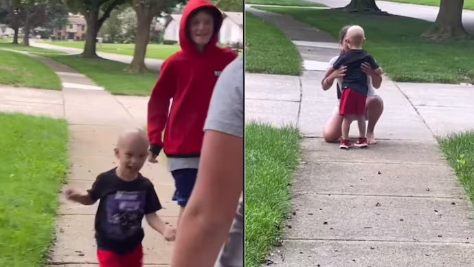 Little boy battling cancer