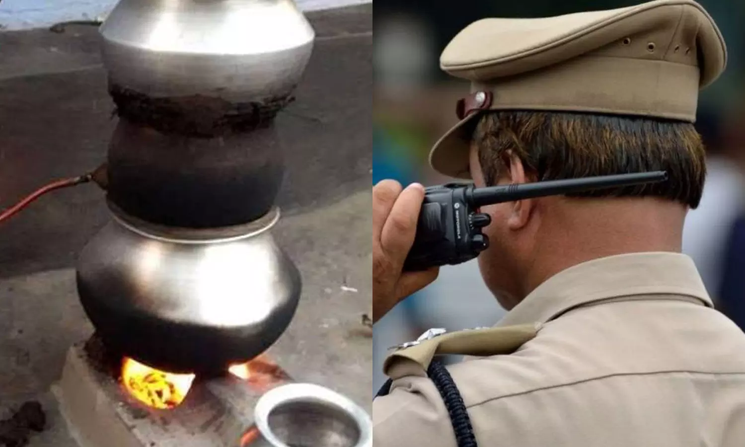 Policeman suspended for making arrack in Kochi Policeman suspended for making arrack in Kochi