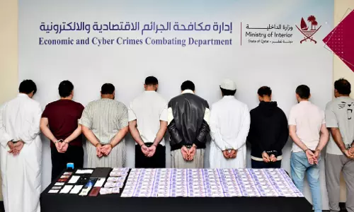 സാമ്പത്തിക തട്ടിപ്പ്; വിവിധ രാജ്യക്കാരായ 64 പേര് ഖത്തറില് പിടിയിലായി സാമ്പത്തിക തട്ടിപ്പ്; വിവിധ രാജ്യക്കാരായ 64 പേര് ഖത്തറില് പിടിയിലായി