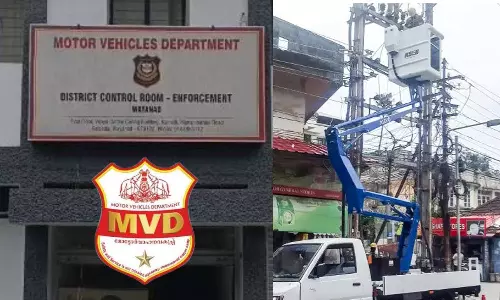 കെ.എസ്.ഇ.ബിക്ക് ഏണിയായി എം.വി.ഡി;  ഏരിയല്‍ ലിഫ്റ്റ് പ്രവര്‍ത്തിപ്പിക്കാന്‍ അനുമതിയില്ല