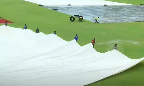 കാര്യവട്ടം സ്റ്റേഡിയത്തിലെ ദക്ഷിണാഫ്രിക്ക-അഫ്ഗാനിസ്ഥാൻ ലോകകപ്പ് സന്നാഹ മത്സരം മഴമൂലം ഉപേക്ഷിച്ചു