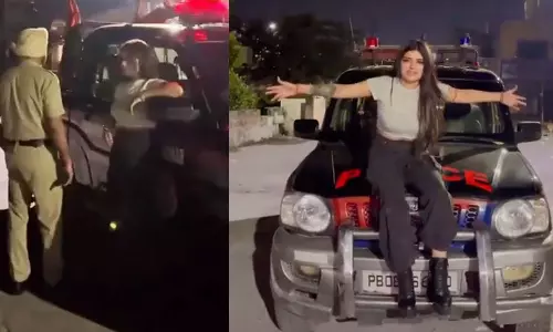Instagram Star for using the Govt Police Jeep for her Reel/Video
