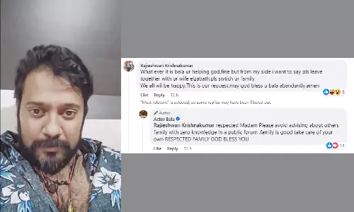advice of a fan to actor bala and his reply in facebook