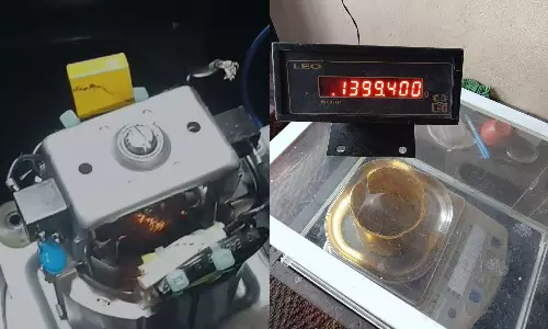 ജ്യുസ് മിക്സിയിൽ ഒളിപ്പിച്ച് സ്വർണം കടത്താൻ ശ്രമം; രണ്ട് പേർ പിടിയിൽ