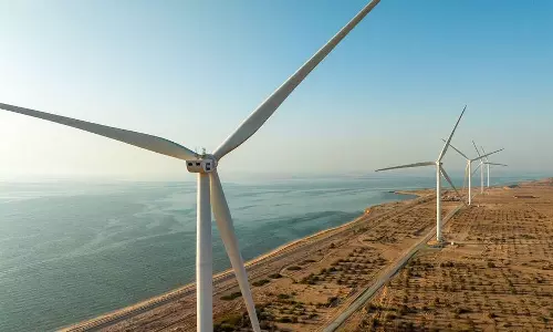 The start of a big project in the UAE for electricity from wind
