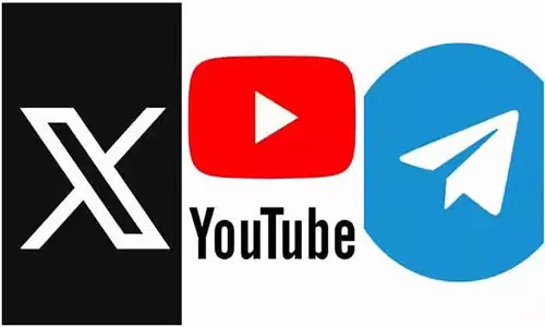 X, YouTube, Telegram