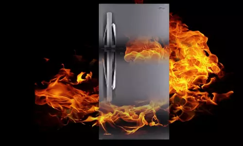 refrigerator fire