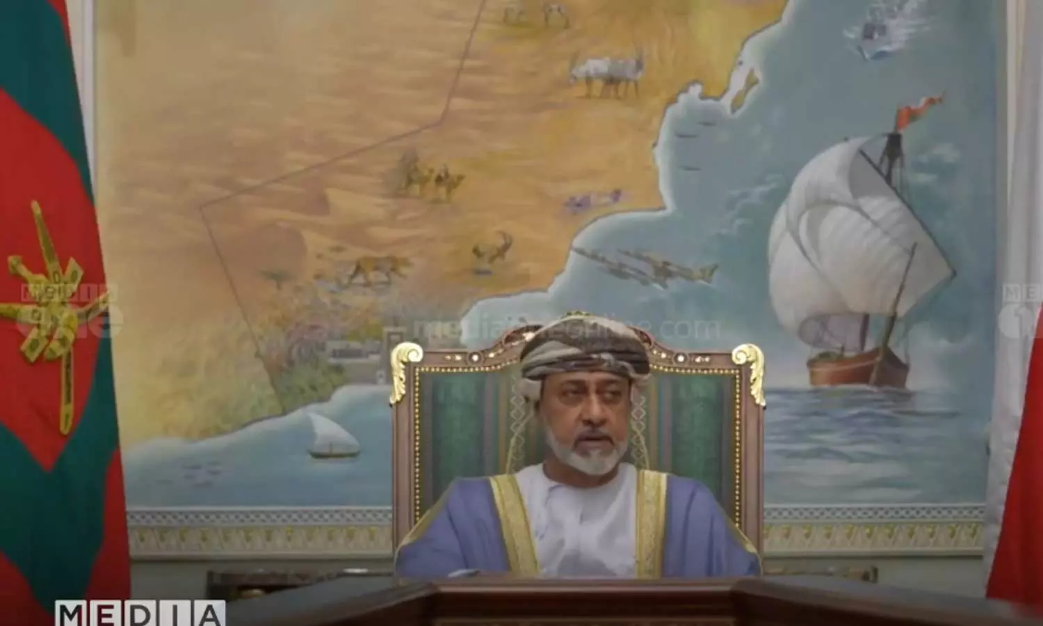 The Sultan of Oman reiterated Omans solidarity with Palestine