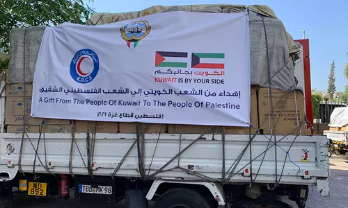 ഫലസ്തീന് പിന്തുണയേറുന്നു; സംഭാവന കാമ്പയിൻ   ആരംഭിച്ച് കുവൈത്ത് റെഡ് ക്രസന്റ്