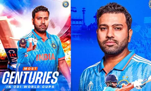 After scoring a century against Afghanistan today, Indian captain Rohit Sharma became the player to score more centuries in the ODI World Cup.
