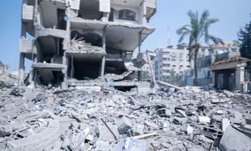 Qatar condemned Israeli attack on educational institutions in Gaza, educational facility destroyed in Gaza bombing, Al Fakhoora House, Education Above All Foundation,