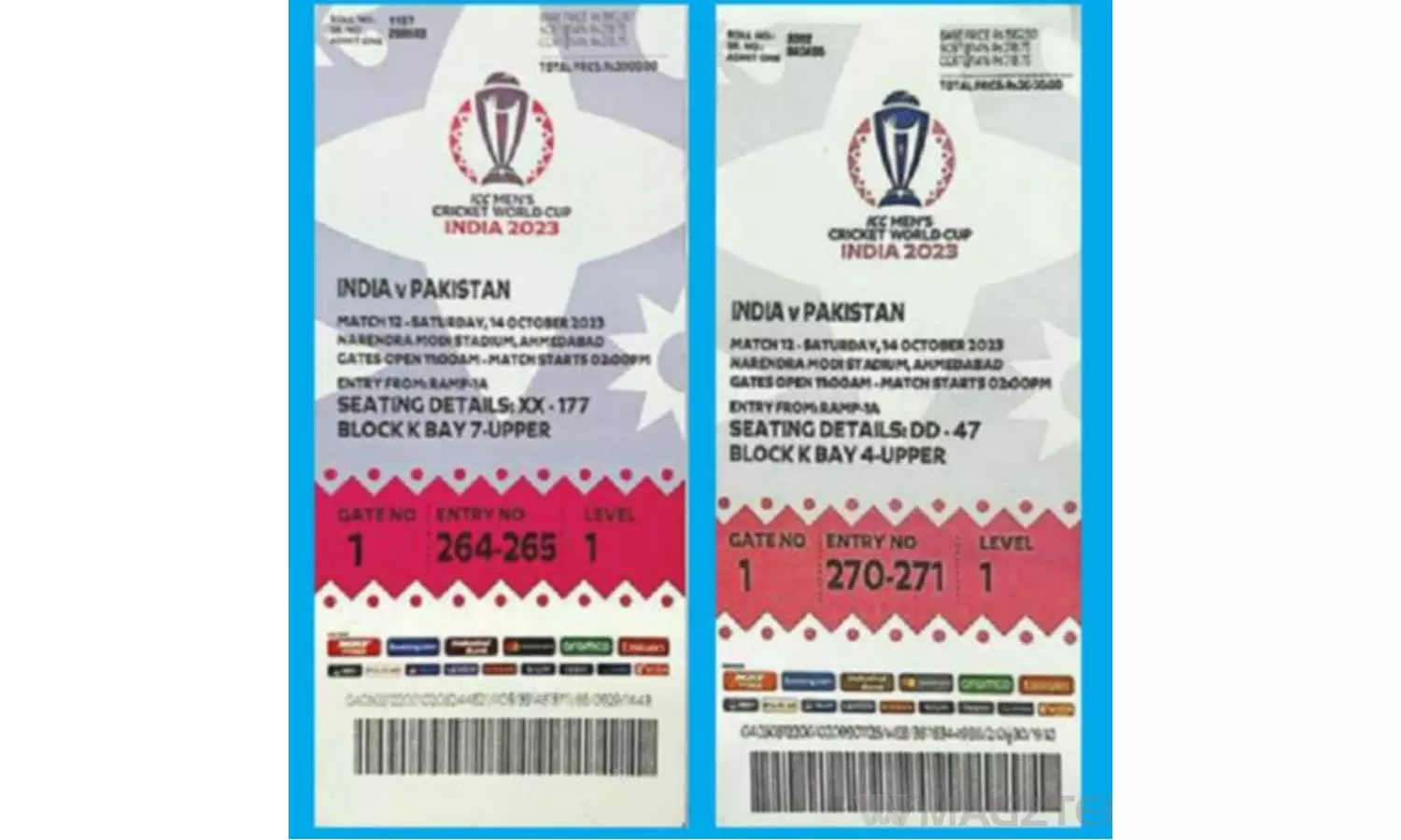 ഒറിജിലിനെ വെല്ലുന്ന വ്യാജന്; ഇന്ത്യ-പാക് മത്സരത്തിന്റെ 650 വ്യാജ ടിക്കറ്റുകള് പിടിച്ചെടുത്തു ഒറിജിലിനെ വെല്ലുന്ന വ്യാജന്; ഇന്ത്യ-പാക് മത്സരത്തിന്റെ 650 വ്യാജ ടിക്കറ്റുകള് പിടിച്ചെടുത്തു