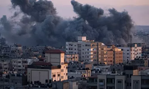 കരയുദ്ധത്തിന് സജ്ജം; ഗസ്സ വിടണമെന്ന ഇസ്രായേൽ ഭീഷണി തള്ളി ഹമാസ്