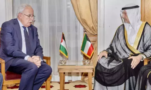 കുവൈത്ത്-ഫലസ്തീൻ വിദേശകാര്യ മന്ത്രിമാർ കൂടിക്കാഴ്ച നടത്തി