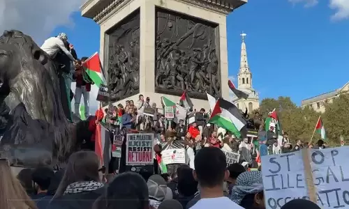 ഗസ്സ ആക്രമണത്തിനെതിരെ ബ്രിട്ടനിൽ ഫലസ്തീൻ ഐക്യദാർഢ്യ റാലികൾ