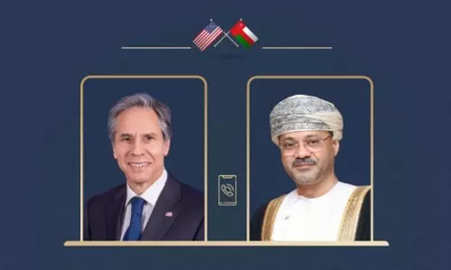 The US Secretary of State and Oman Minister