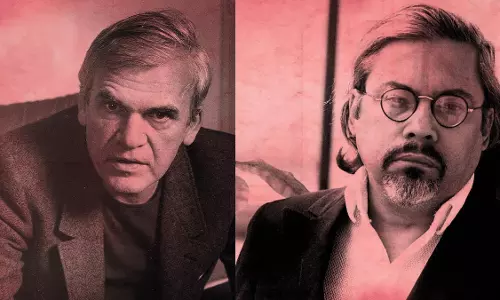 മിലന്‍ കുന്ദേര, ക്യുബന്‍ എഴുത്തുകാരനായ ഗിയെര്‍മോ കബ്രെറ ഇന്‍ഫെന്തേ