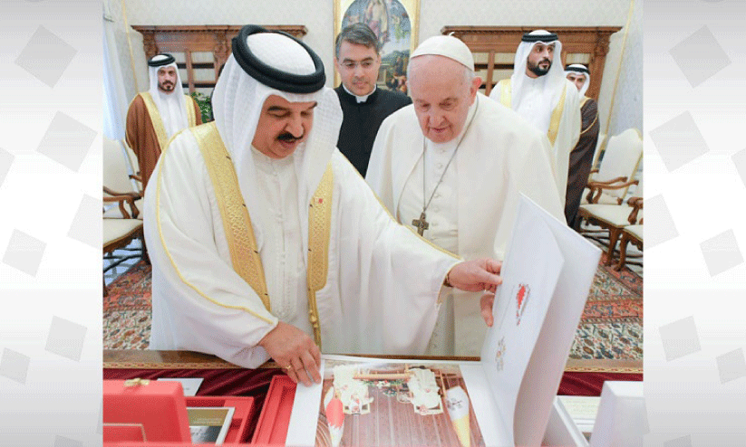 King Hamad and Pope Francis
