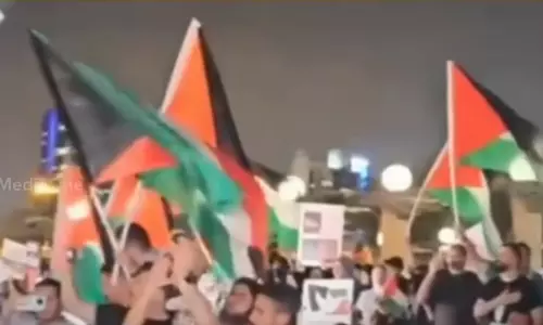 ഫലസ്തീൻ ജനതയ്ക്ക് ഐക്യദാർഢ്യം പ്രഖ്യാപിച്ച് കുവൈത്തിൽ വൻ പ്രതിഷേധം