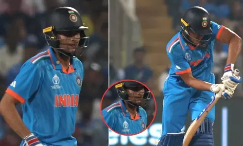 Why Shubman Gill was wearing golden-colored badge on his collar in IND vs BAN World Cup match?, Shubman Gill golden-colored badge secret, ICC ODI World Cup 2023, CWC23