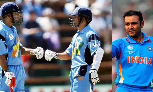 cricket legend Sachin Tendulkar wishes former Indian cricketer Virender Sehwag a special birthday.