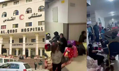 Israel threatens to bomb Al-Quds Hospital in Gaza: Palestinian Red Crescent, Israel threatens to bomb Al-Quds Hospital in Gaza, Israel attack in Gaza 2023, Israel-Palestine war 2023