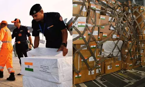 ഫലസ്തീന് സഹായവുമായി ഇന്ത്യ; വ്യോമസേനാ വിമാനം ഈജിപ്തിലേക്ക് പുറപ്പെട്ടു