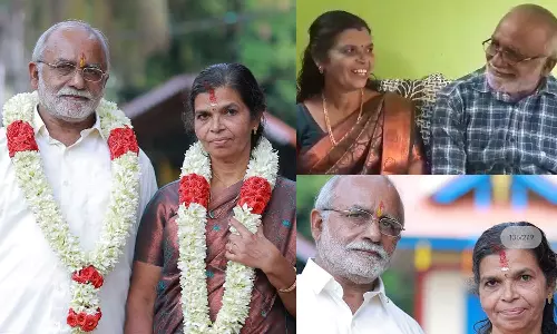 marriage, latest malayalam news, കല്ല്യാണം, ഏറ്റവും പുതിയ മലയാളം വാർത്ത, Radhakrishna Kurup, Mallika, മല്ലിക, താലികെട്ടി, രാധാകൃഷ്ണ കുറുപ്പ്‌