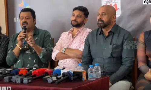 Actor Suresh Gopi says that Garudhan is a legal thriller that calls for an amendment in criminal procedures Actor Suresh Gopi says that Garudhan is a legal thriller that calls for an amendment in criminal procedures