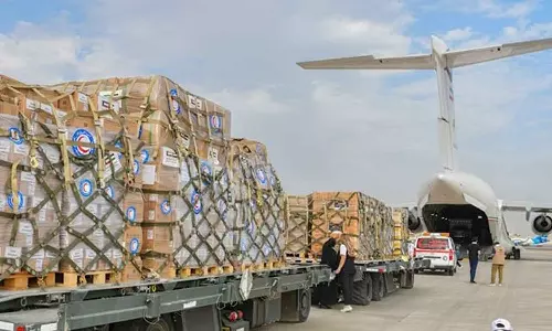 A second relief flight left Kuwait for Gaza with medicine and food