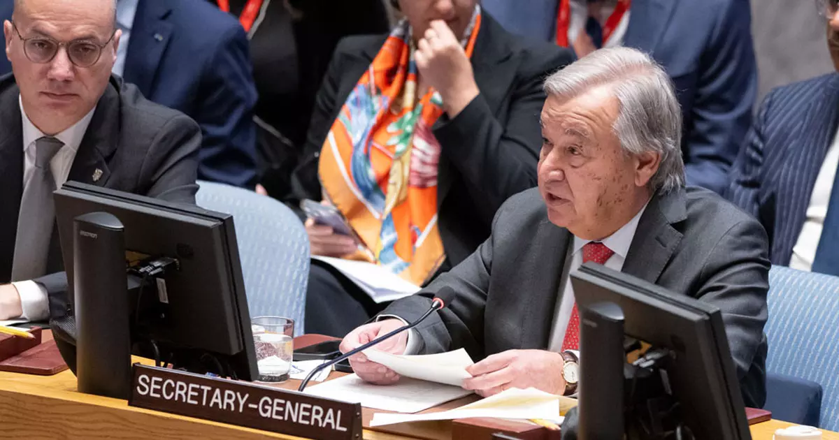 UN Secretary-General Antonio Guterres speech in support of Palestine at the UN Security Council UN Secretary-General Antonio Guterres speech in support of Palestine at the UN Security Council