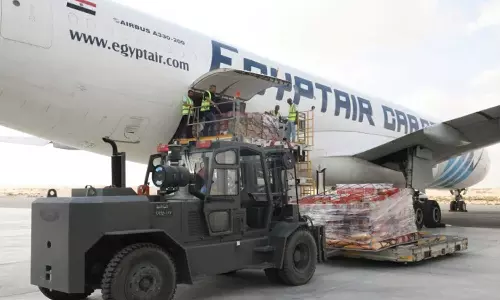 40 ടണ്‍ വിഭവങ്ങള്‍; ഗസ്സക്കുളള ബഹ്റൈന്‍റെ ആദ്യ ഘട്ട സഹായം കൈമാറി