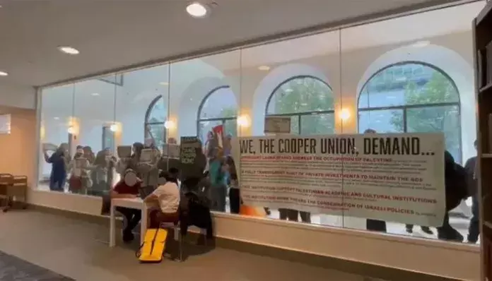 Jewish students locked inside a library Jewish students locked inside a library