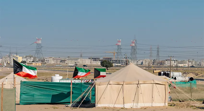 കുവൈത്തിൽ അനധികൃത ശൈത്യകാല തമ്പുകൾ മുനിസിപ്പാലിറ്റി നീക്കം ചെയ്തു കുവൈത്തിൽ അനധികൃത ശൈത്യകാല തമ്പുകൾ മുനിസിപ്പാലിറ്റി നീക്കം ചെയ്തു