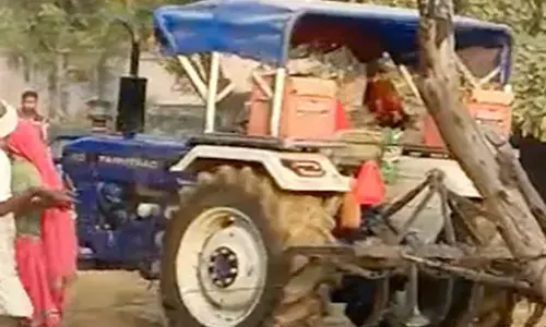 In Rajasthan, a young man was killed by a relatives tractor