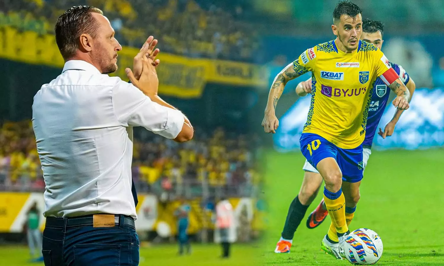 ഇതാ ആശാന്റെ കൊമ്പന്മാർ! ഇവാന്റെ തിരിച്ചുവരവ് ആഘോഷമാക്കി ബ്ലാസ്റ്റേഴ്സ് ഇതാ ആശാന്റെ കൊമ്പന്മാർ! ഇവാന്റെ തിരിച്ചുവരവ് ആഘോഷമാക്കി ബ്ലാസ്റ്റേഴ്സ്