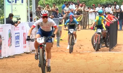 Asian Mountain Bike Cycling Championship Junior Womens Downhill Competition; Gold for Indonesia