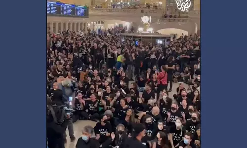 Jewish march against israel genocide in Gazza