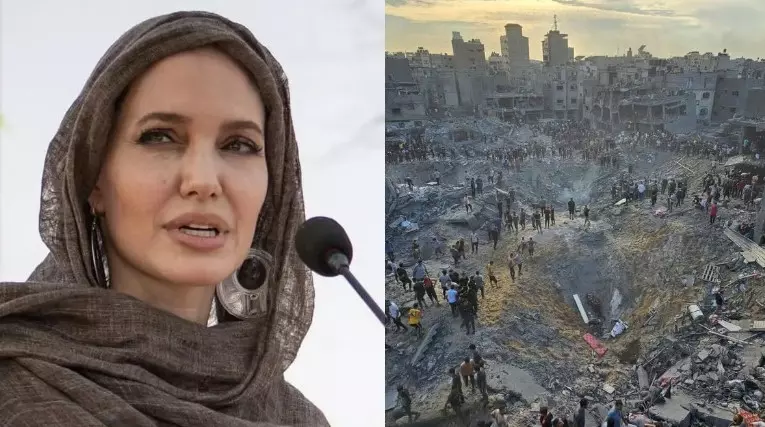 ഗസ്സ കൂട്ടക്കുഴിമാടം, ഈ ക്രൂരത ലോകരാജ്യങ്ങൾ കണ്ടുനിൽക്കുന്നു, ഇസ്രായേലിനൊപ്പം ലോകനേതാക്കളും പങ്കാളികൾ- നടി ആഞ്ജലീന ജോളി