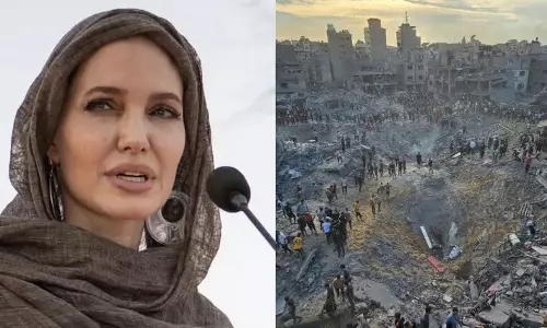 ഗസ്സ കൂട്ടക്കുഴിമാടം, ഈ ക്രൂരത ലോകരാജ്യങ്ങൾ കണ്ടുനിൽക്കുന്നു, ഇസ്രായേലിനൊപ്പം ലോകനേതാക്കളും പങ്കാളികൾ- നടി ആഞ്ജലീന ജോളി