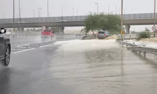ബഹ്റൈനിൽ വിവിധ ഭാഗങ്ങളിൽ കനത്ത മഴ ലഭിച്ചു