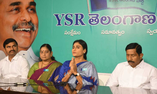 Will not contest elections; YSRTP supports Congress in Telangana