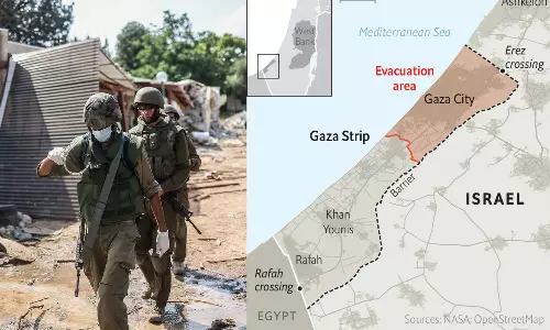 ഗസ്സയെ രണ്ടാക്കി മുറിച്ചു; വടക്കൻ ഗസ്സയെ ഇസ്രായേൽ വളഞ്ഞതായി റിപ്പോർട്ട്