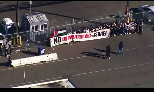 Protest at Port of Oakland over ship headed to Israel Protest at Port of Oakland over ship headed to Israel