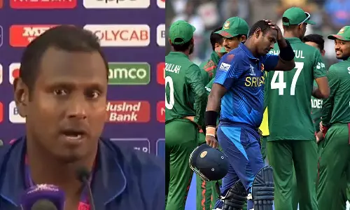 ബംഗ്ലാദേശിന്റേത്‌ നാണംകെട്ട പരിപാടി, സാമാന്യബുദ്ധി എന്നൊന്നില്ലേ? രൂക്ഷവിമർശനവുമായി മാത്യൂസ്