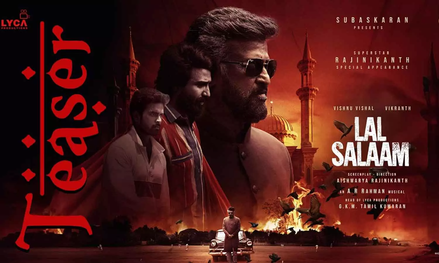 Rajinikanth as Moiteen Bhai in his daughters film; Lal Salaam teaser is out