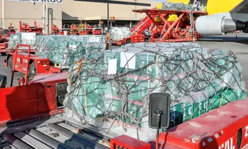 ഗസ്സയിലെ ജനങ്ങൾക്കുള്ള സൗദിയുടെ നാലാംഘട്ട സഹായവും ഈജിപ്തിലെത്തി