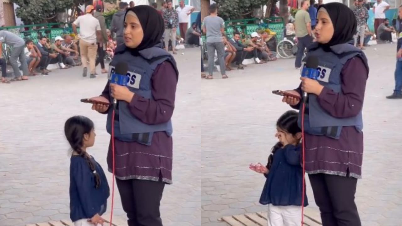 സുരക്ഷ അമ്മയുടെ തണലിൽ മാത്രം; ഗസ്സയിൽ മകളെ ഒപ്പം നിർത്തി തത്സമയം റിപ്പോർട്ട് ചെയ്ത് മാധ്യമപ്രവർത്തക- വീഡിയോ