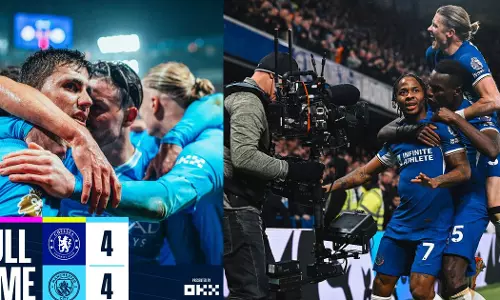 Manchester City-Chelsea match in the English Premier League ended in a draw